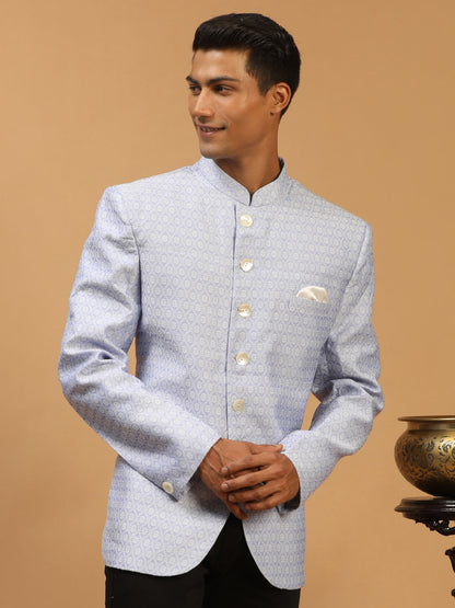 Men's Lavender Silk Blend Straight Jodhpuri