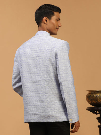 Men's Lavender Silk Blend Straight Jodhpuri