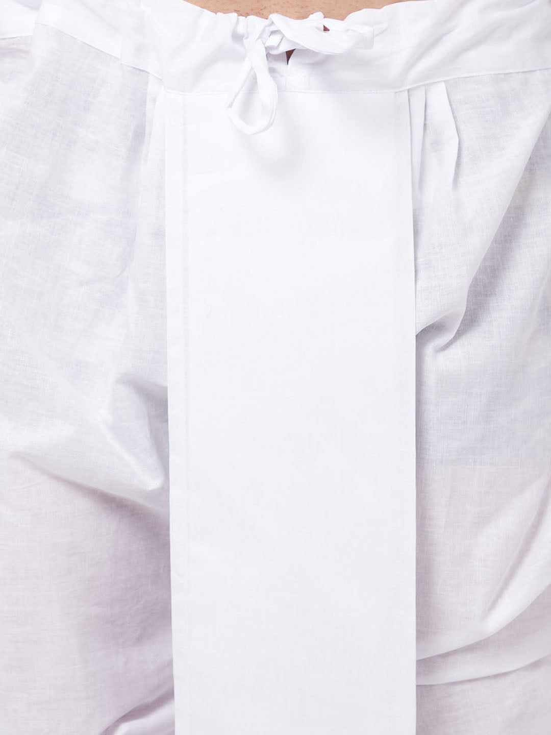 Men's Pink Cotton Blend Straight Kurta and Dhoti Set