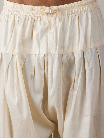 Men's Black Viscose Straight Kurta and Patiala Set