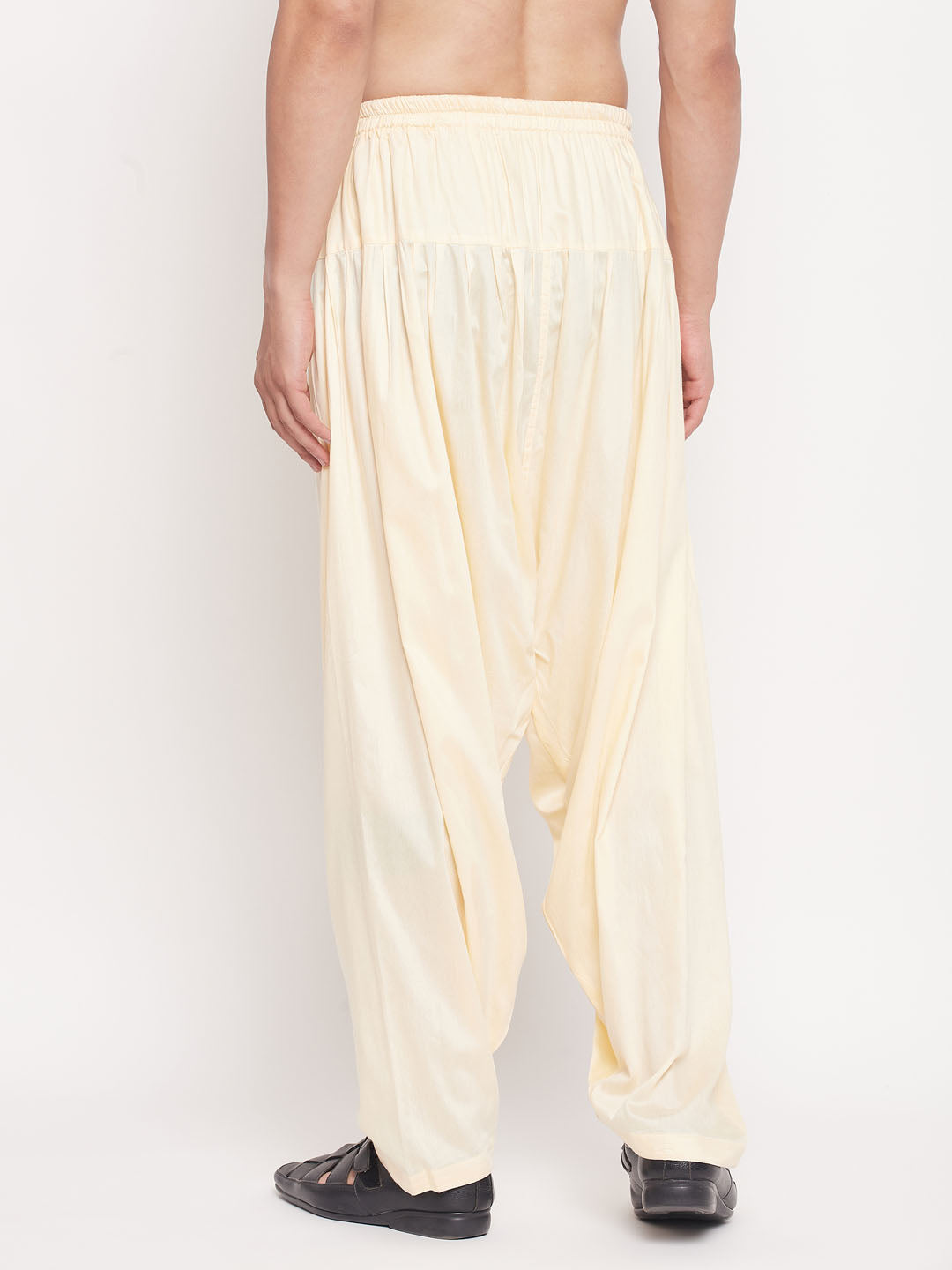Men's Gold Viscose Blend Straight Pyjama