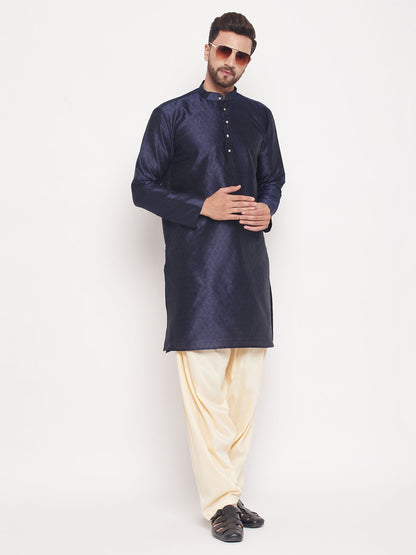 Men's Gold Viscose Blend Straight Pyjama