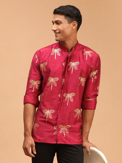 Men's Falsa Viscose Straight Ethnic Shirt
