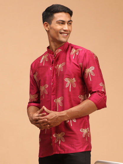 Men's Falsa Viscose Straight Ethnic Shirt