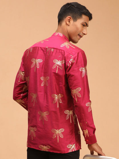 Men's Falsa Viscose Straight Ethnic Shirt