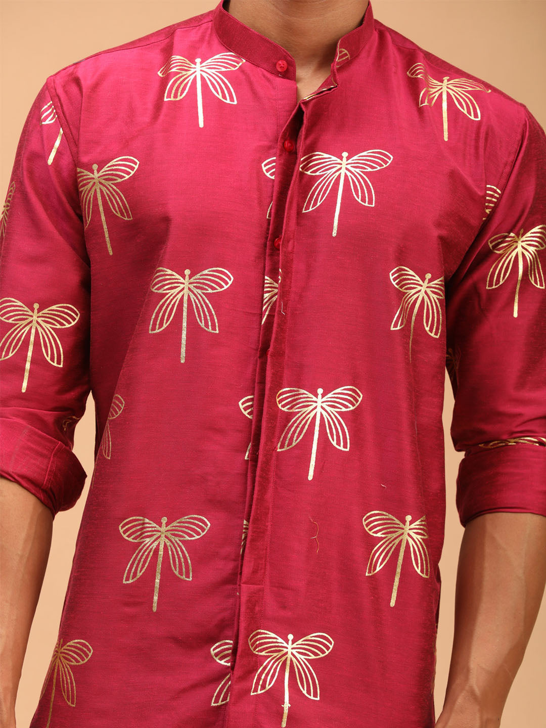 Men's Falsa Viscose Straight Ethnic Shirt