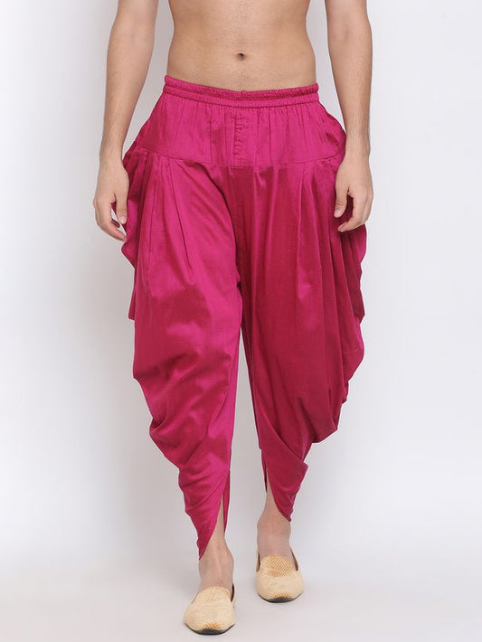 Men's Frushia Silk Blend Straight Dhoti