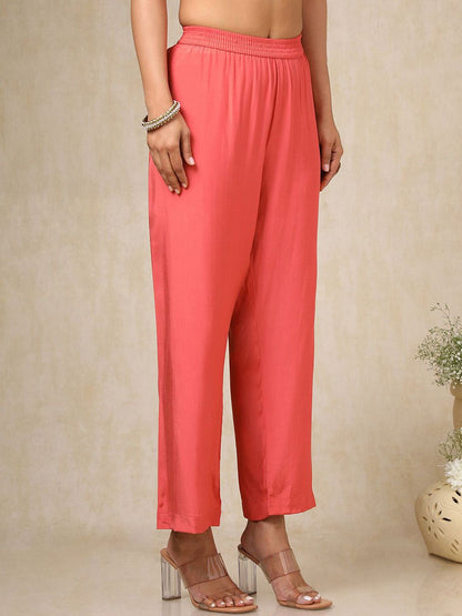 Dhiyona SO Women's Women Ethnic Motifs Printed Regular Beads and Stones Kurta with Trousers & With Dupatta
