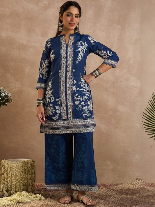 Women Floral Printed Kurta with Palazzos