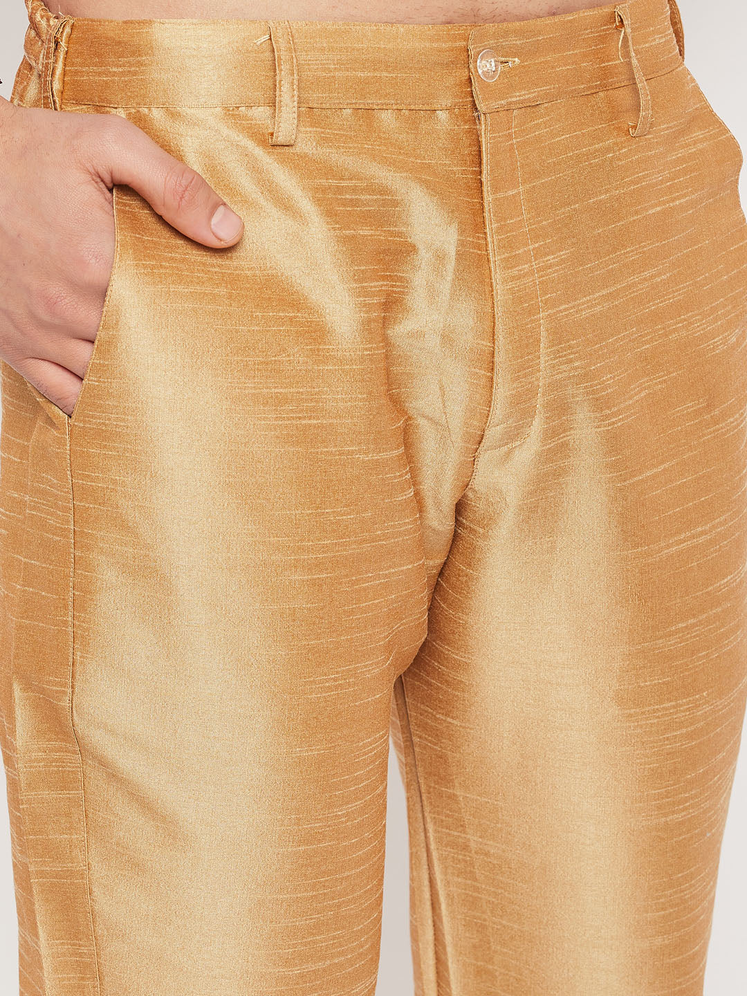 Men's Aqua Silk Blend Straight Jacket  Kurta and Pyjama Set