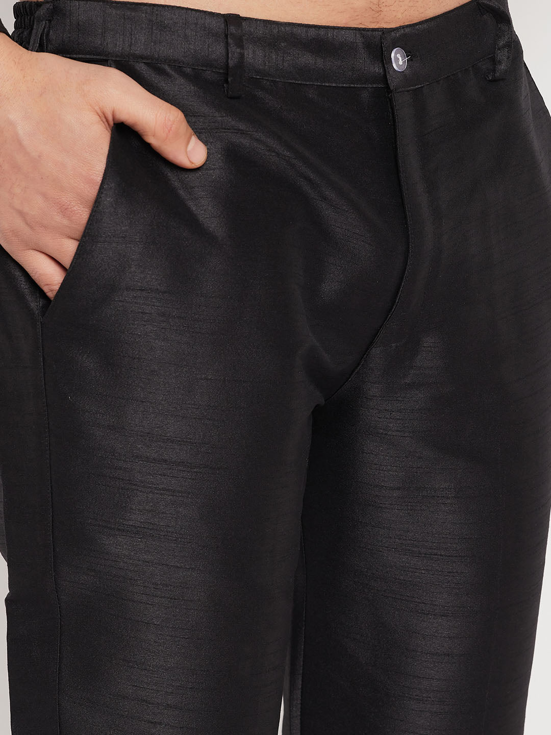 Men's Mint Green Silk Blend Straight Kurta Pyjama Set