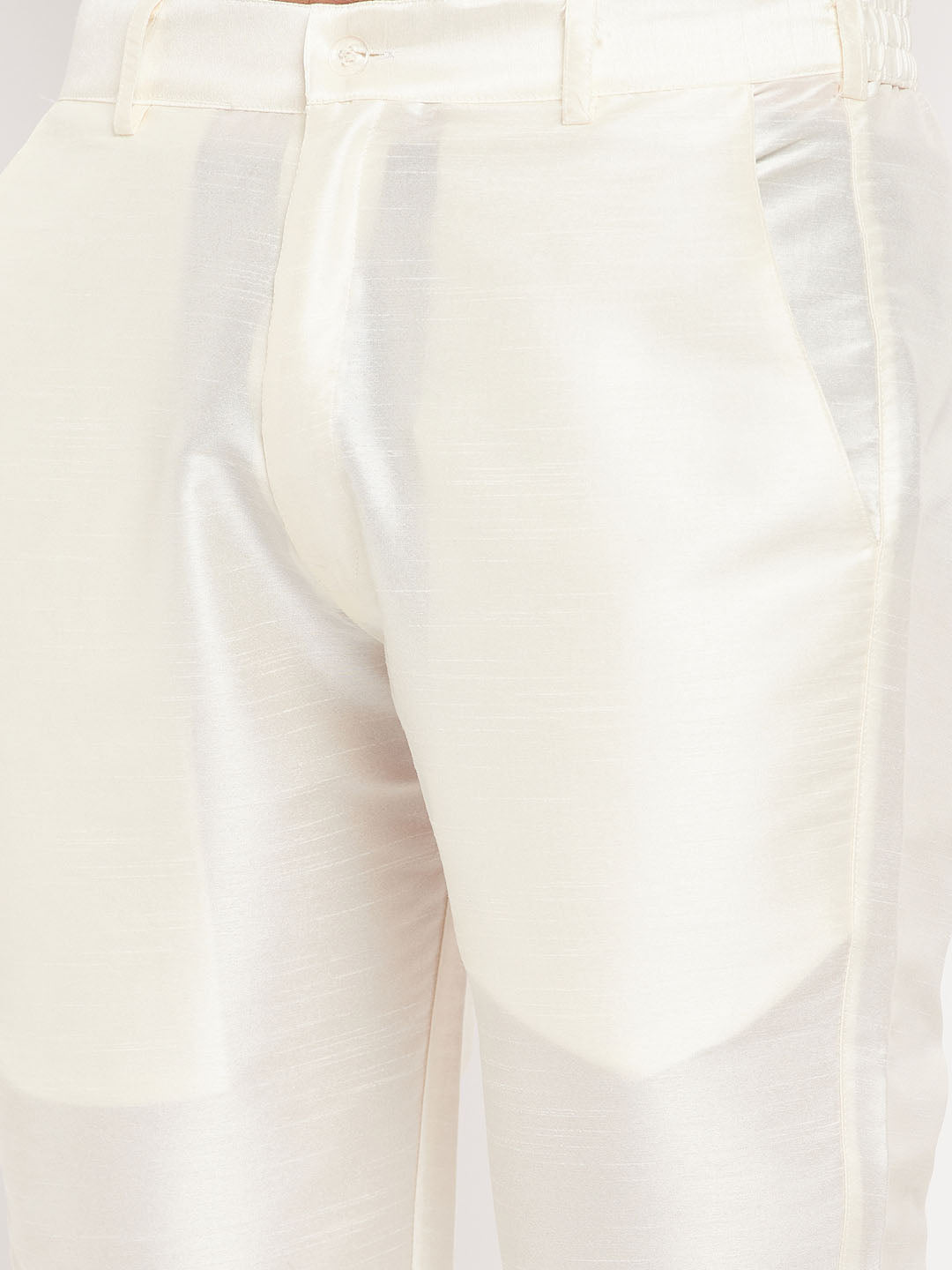 Men's Purple Silk Blend Straight Kurta Pyjama Set