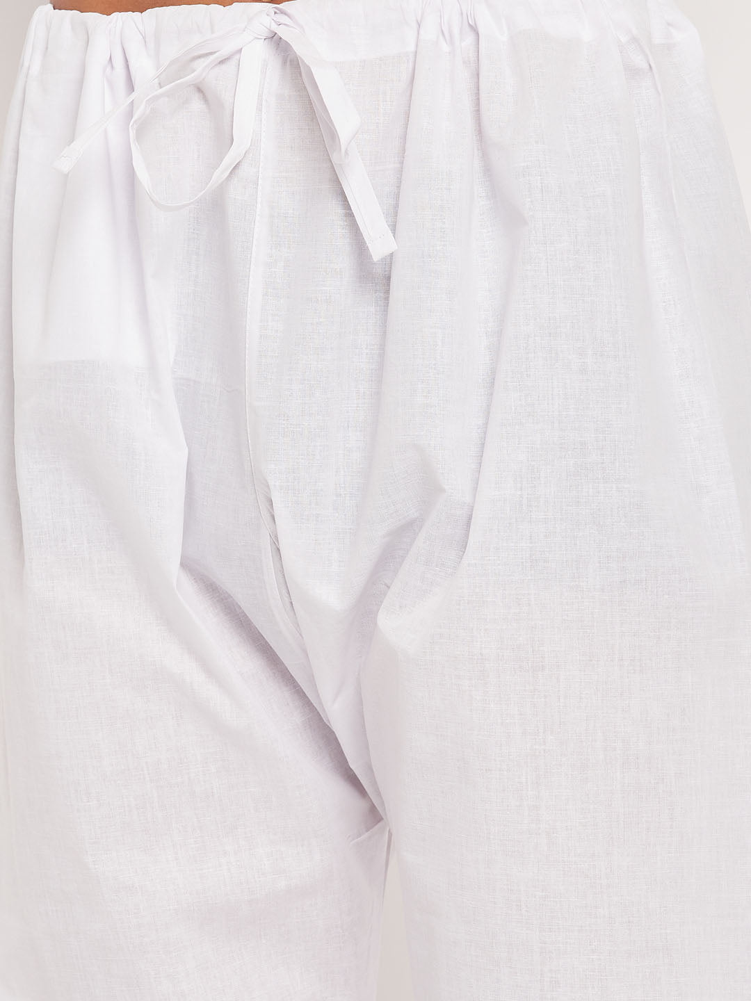 Men's Cream Cotton Straight Kurta Pyjama Set