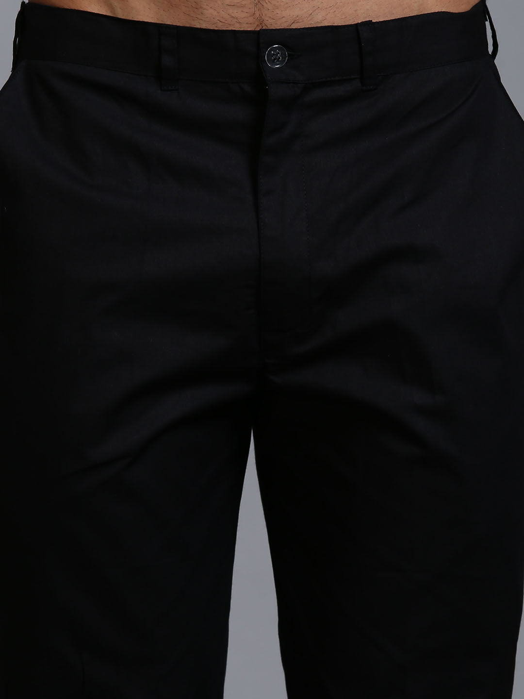 Men's Black Cotton Blend Straight Kurta Pyjama Set