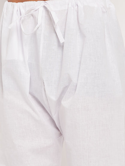 Men's Black Cotton Straight Kurta Pyjama Set