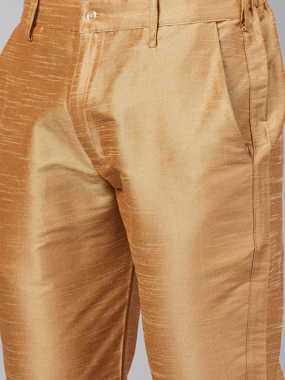 Men's Green Silk Blend Straight Kurta Pyjama Set