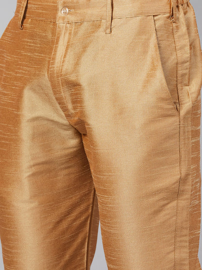 Men's Green Silk Blend Straight Kurta Pyjama Set