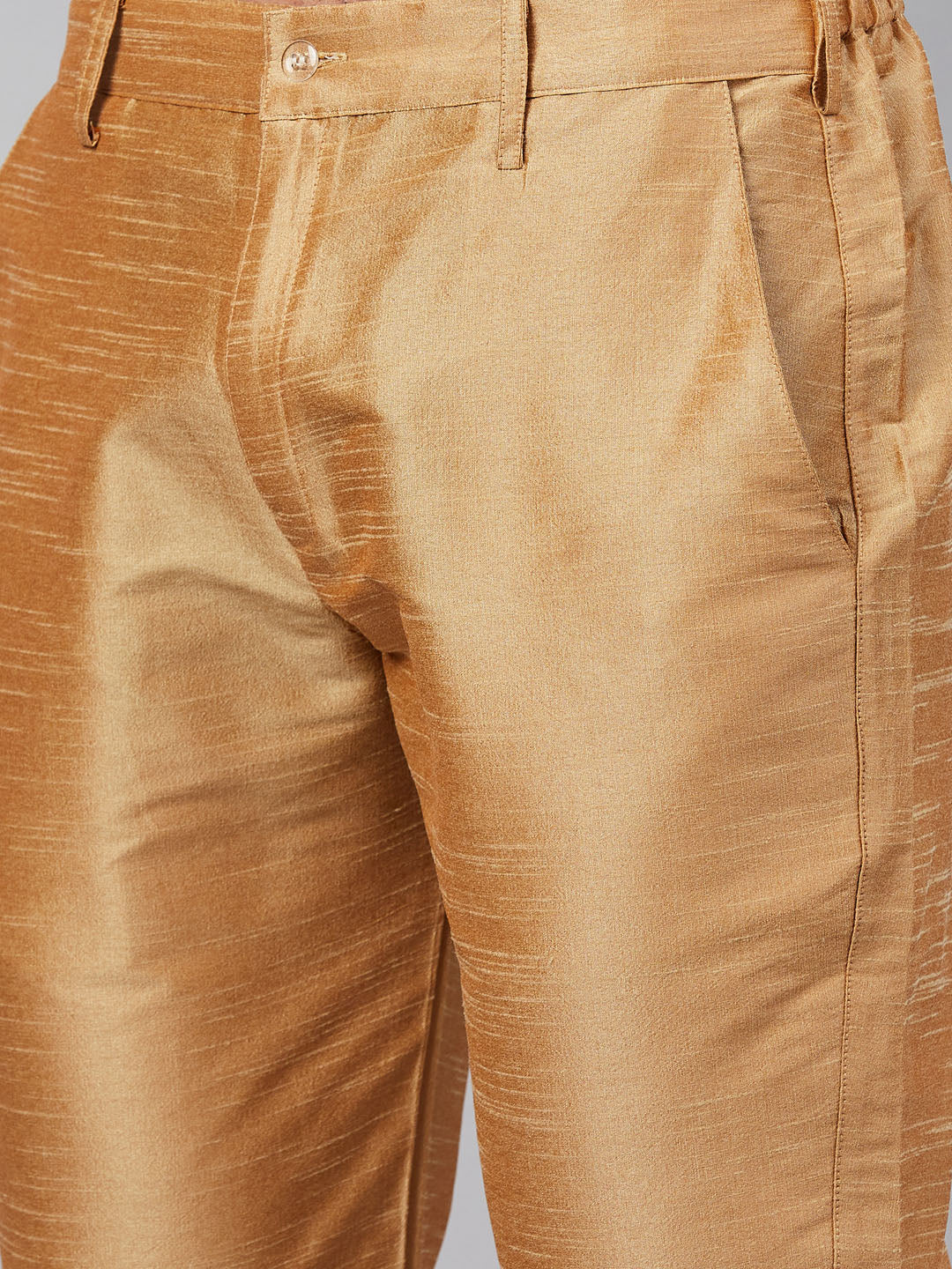 Men's Pink Silk Blend Straight Kurta Pyjama Set