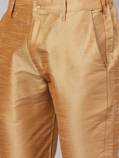 Men's Pink Silk Blend Straight Kurta Pyjama Set