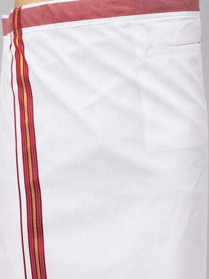 Men's Gold Silk Blend Straight Shirt And Mundu