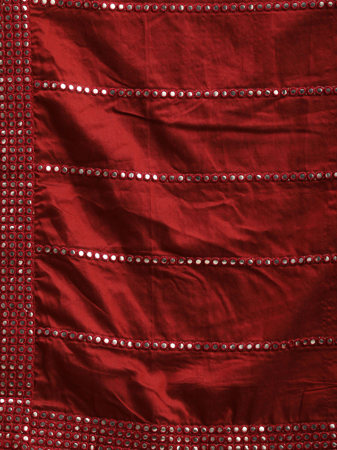 Men's Maroon Viscose Straight Dupatta