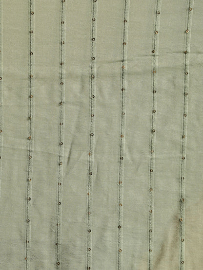 Men's Green Cotton Blend Straight Dupatta