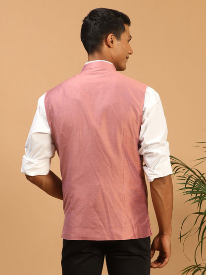 Men's Onion Viscose Straight Nehru Jacket