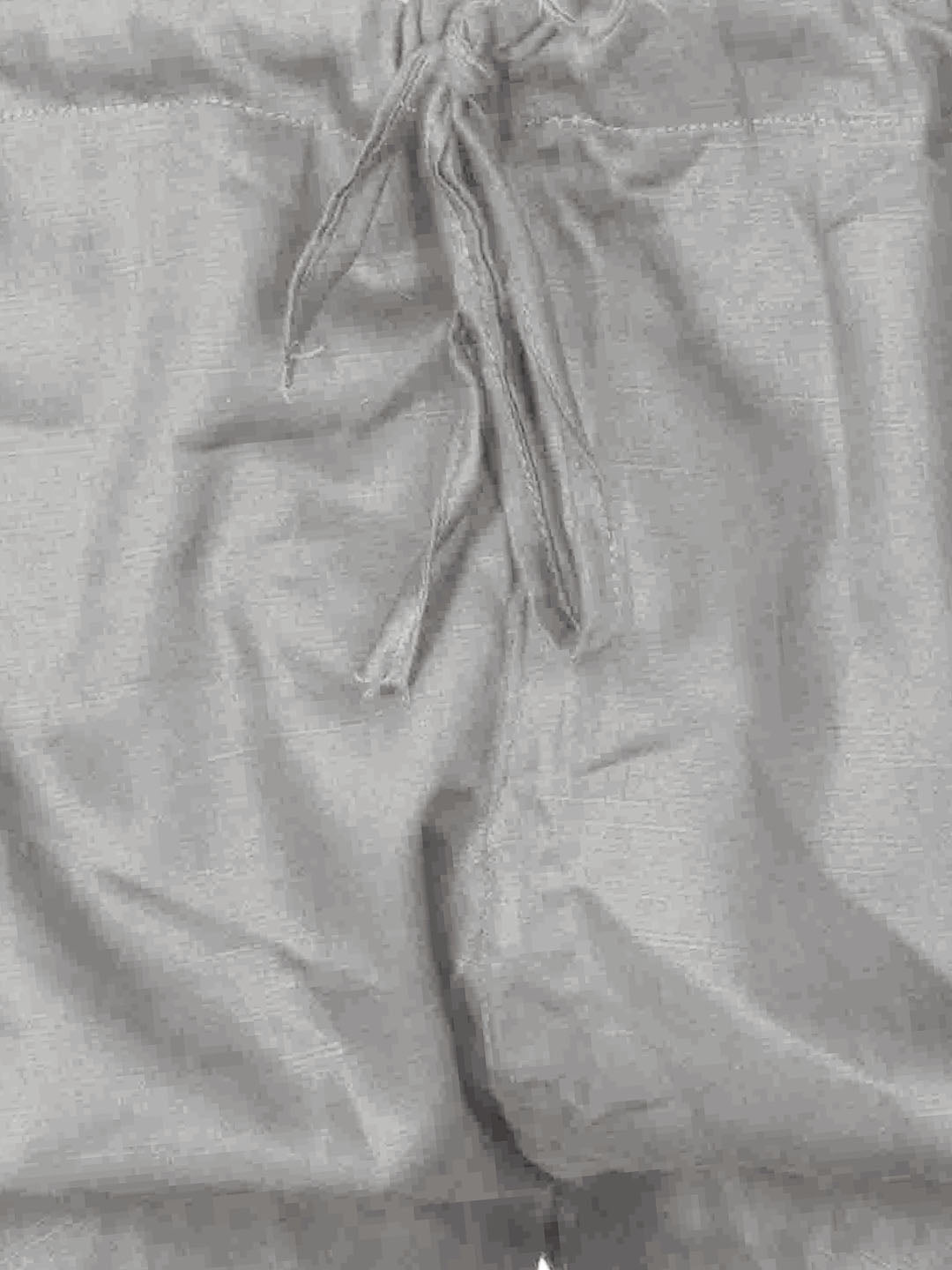 Men's Grey Cotton Blend Pathani Pathani Kurta Set