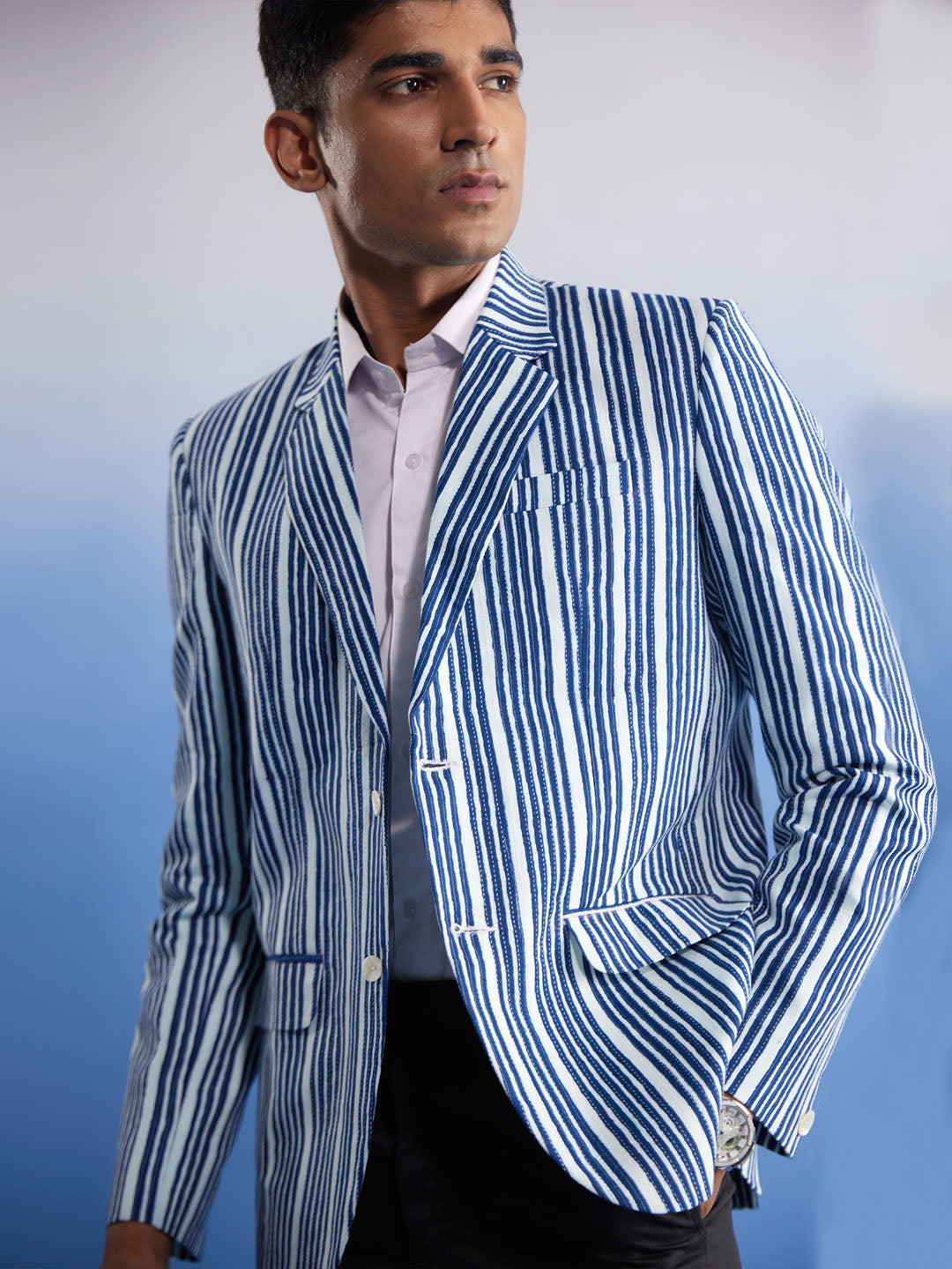 Men's Indigo Blue  Blazer Blazer