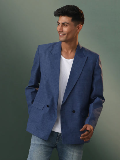Men's Blue  Blazer Blazer