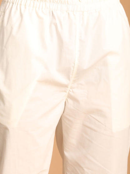 Men's Green Cotton Straight Kurta Pyjama Set