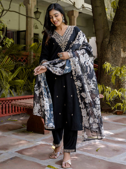 Dhiyona VV Women's Kurta and Pant Sets Viscose Rayon Fabric