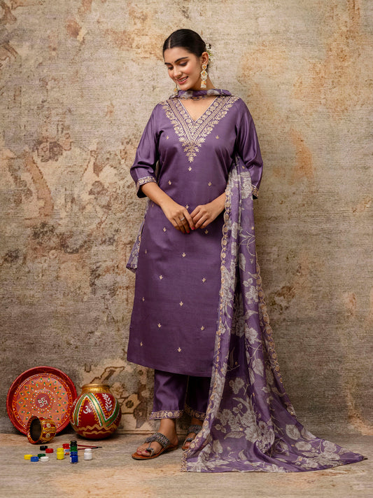 Dhiyona VV Women's Kurta and Pant Sets Viscose Rayon Fabric