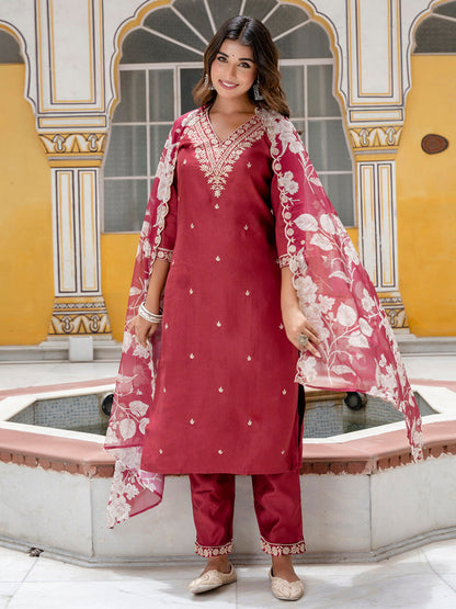 Dhiyona VV Women's Kurta and Pant Sets Viscose Rayon Fabric