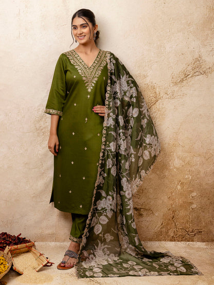 Dhiyona VV Women's Kurta and Pant Sets Viscose Rayon Fabric