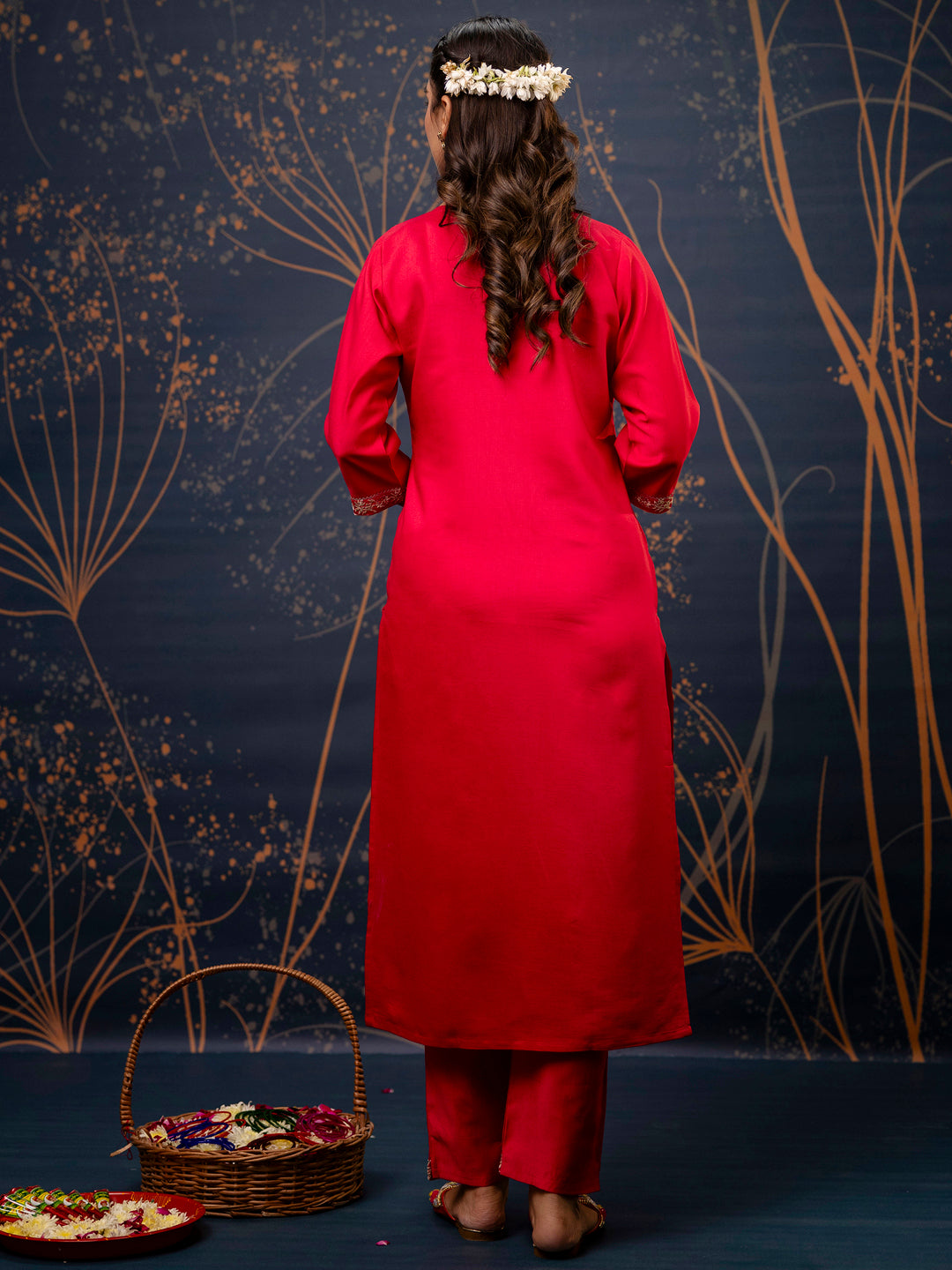 Dhiyona VV Women's Kurta and Pant Sets Viscose Rayon Fabric