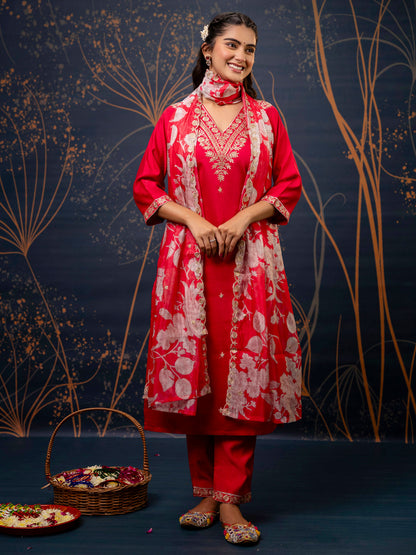 Dhiyona VV Women's Kurta and Pant Sets Viscose Rayon Fabric
