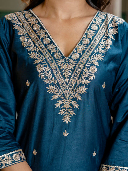 Dhiyona VV Women's Kurta and Pant Sets Viscose Rayon Fabric