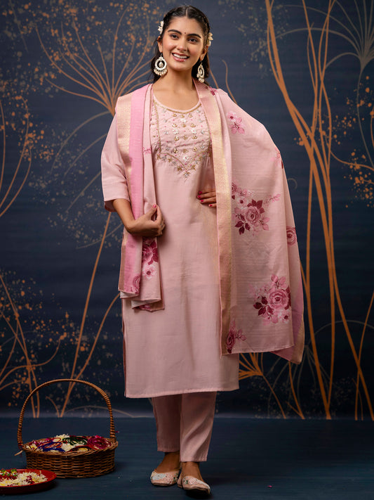 Dhiyona VV Women's Kurta and Pant Sets Simar Silk fabric