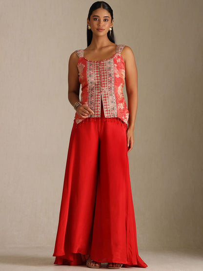 Dhiyona SO Women's Women Embroidered Regular Kurta, Palazzos With Dupatta