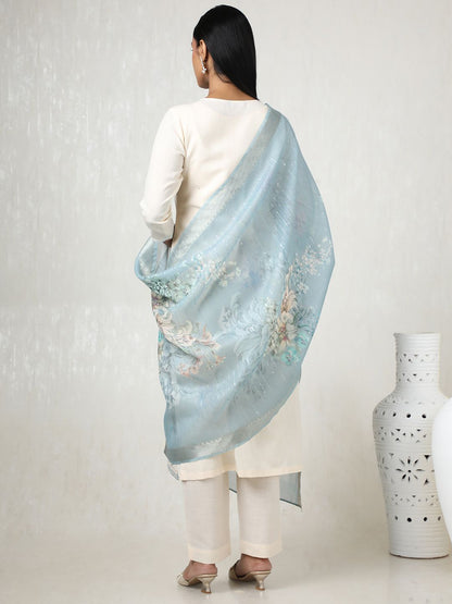 Dhiyona SO Women's Women Thread Work Kurta with Trousers & With Dupatta