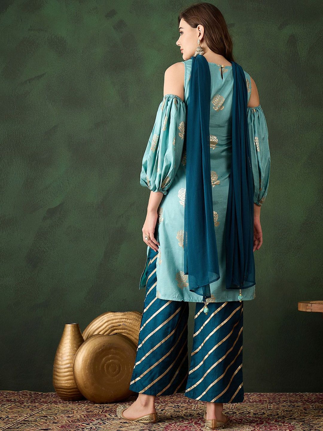 Dhiyona SN Women's Printed Straight Kurta Set
