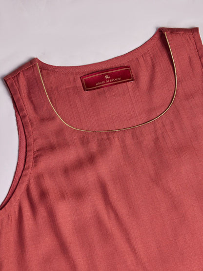 Dhiyona PD Women Sequinned Sleeveless Kurta And Palazzo With Dupatta