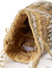 Dhiyona NR Dewdrop Fringe Camel Brown & Pearls White Ornate Embellished Velvet Potli