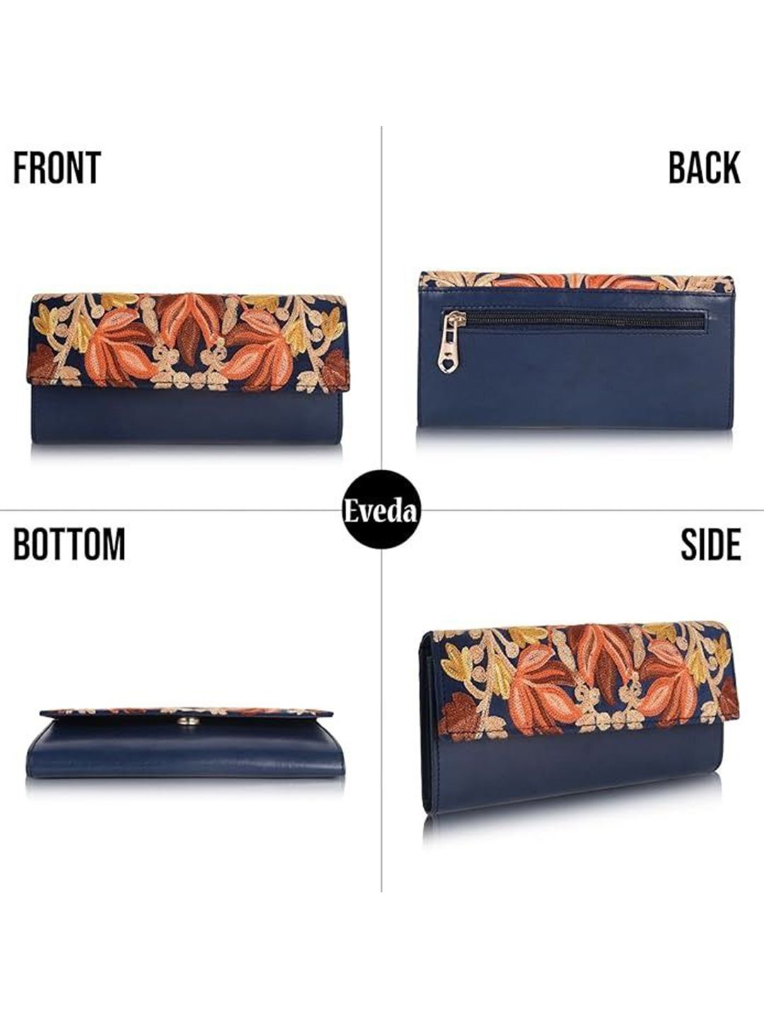 Dhiyona NR Women Floral Embroidered Clutches