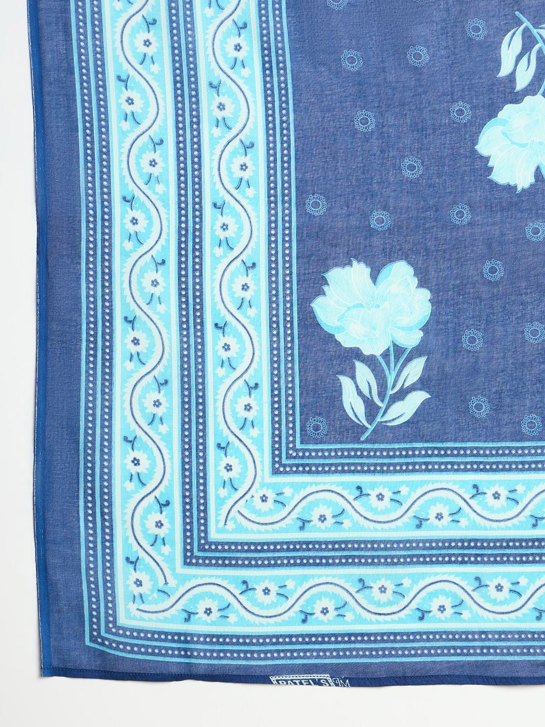 Dhiyona IE Women Floral Printed Regular Pure Cotton Kurta with Trousers & Dupatta