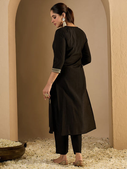 Dhiyona IE Embroidered Tunic With Trousers Co-Ords