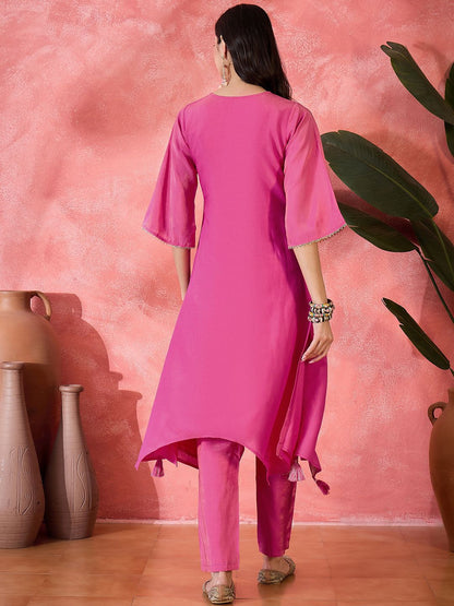 Dhiyona SN Women's Floral Printed Kurta with Trousers