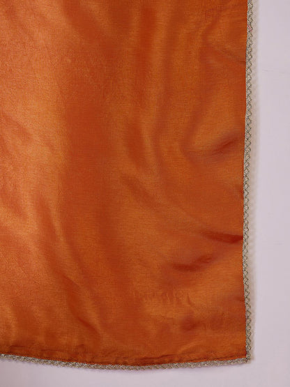 Dhiyona SN Women's Embroidered Sequence Straight Kurta & Trouser With Dupatta