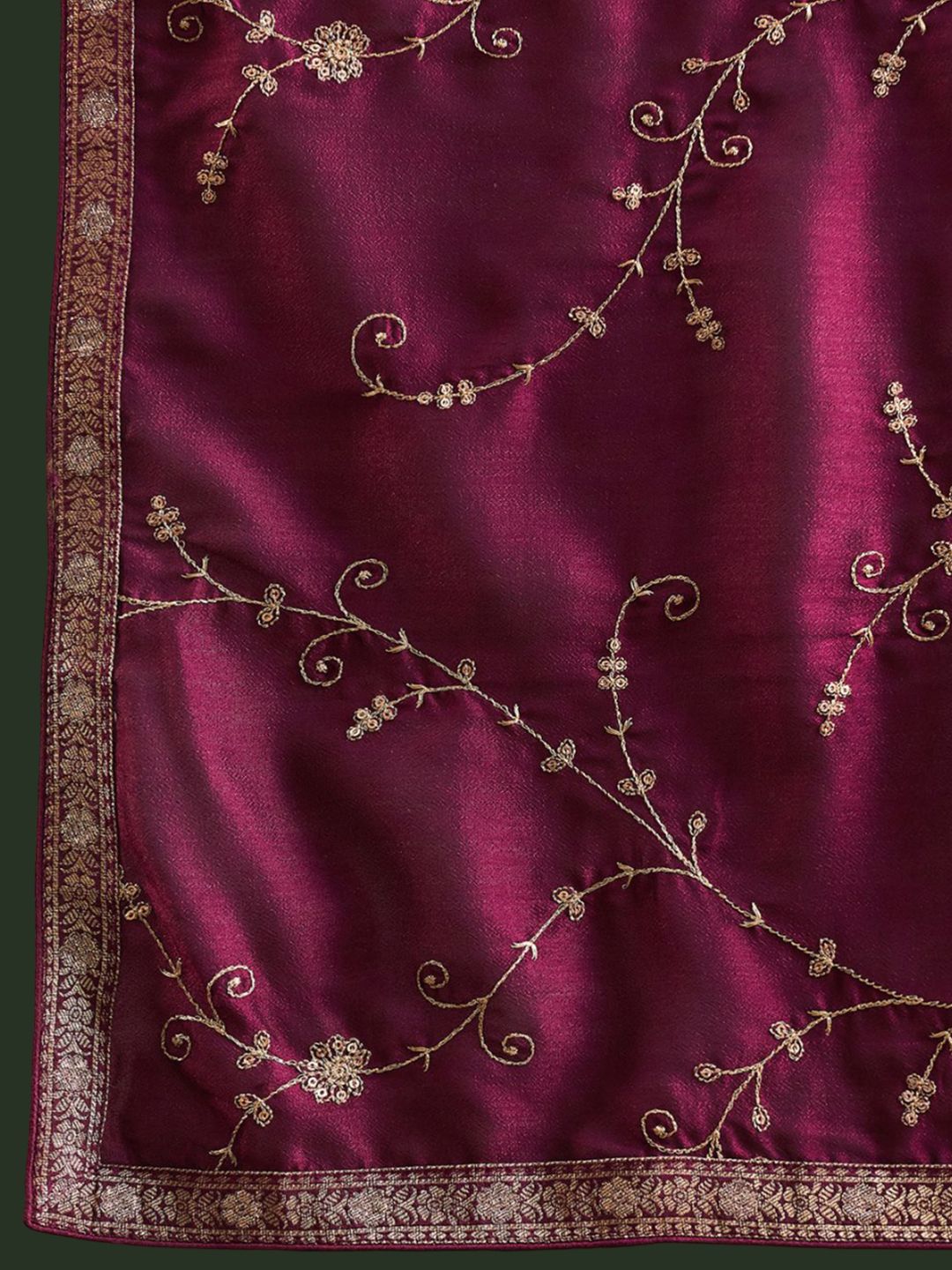 Dhiyona IE Ethnic Motifs Embroidered Kurta with Trousers & Dupatta